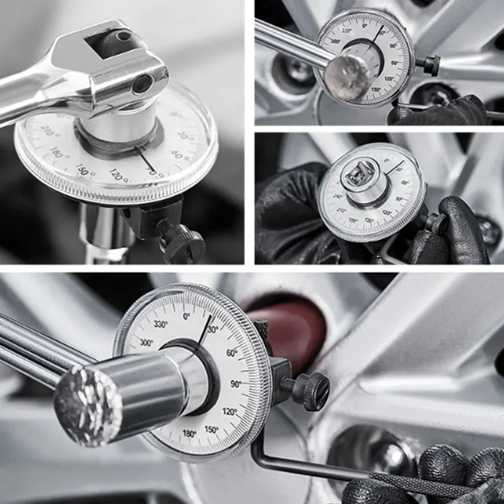 Torque Wrench Torquemeter Dial Automotive Tools Hand Tool Auto Service Equipment Garage Tools Calibrated In Degrees Peaceful Pleasures Health and Wellness