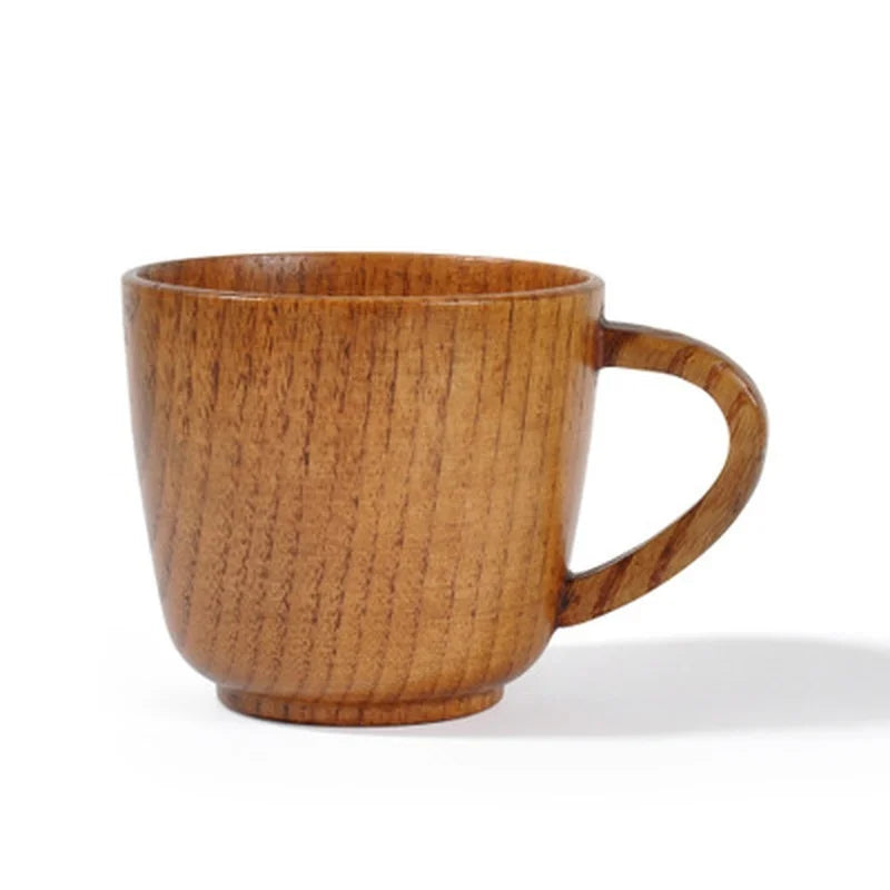 Handmade Wooden Mug Natural Coffee Tea Beer Cup Simple Drinkware Home