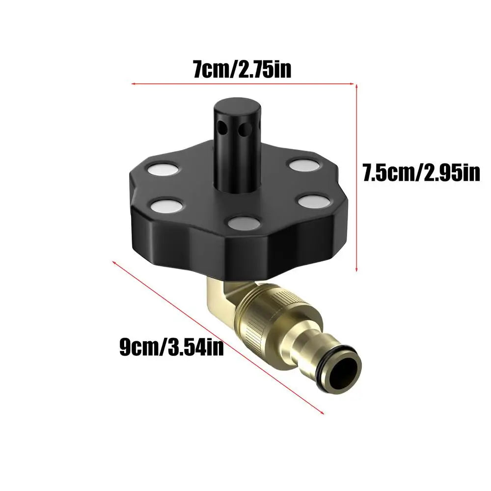 Chassis Cleaner with Magnetic Nozzle High Pressure Truck Underbody Flushing Tool Car Undercarriage Washer for SUV Pickup RV Tire Peaceful Pleasures Health and Wellness Black
