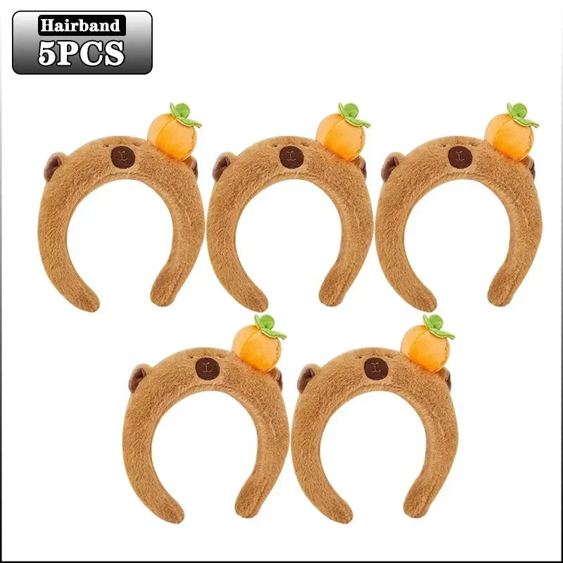 Plush Capybara Hair Headband – Cute Wash Hoop for Girls & Kids