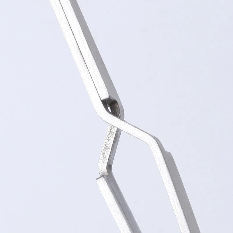 Stainless Steel Nail Art Tweezers | Manicure C-Curve Clip Tool