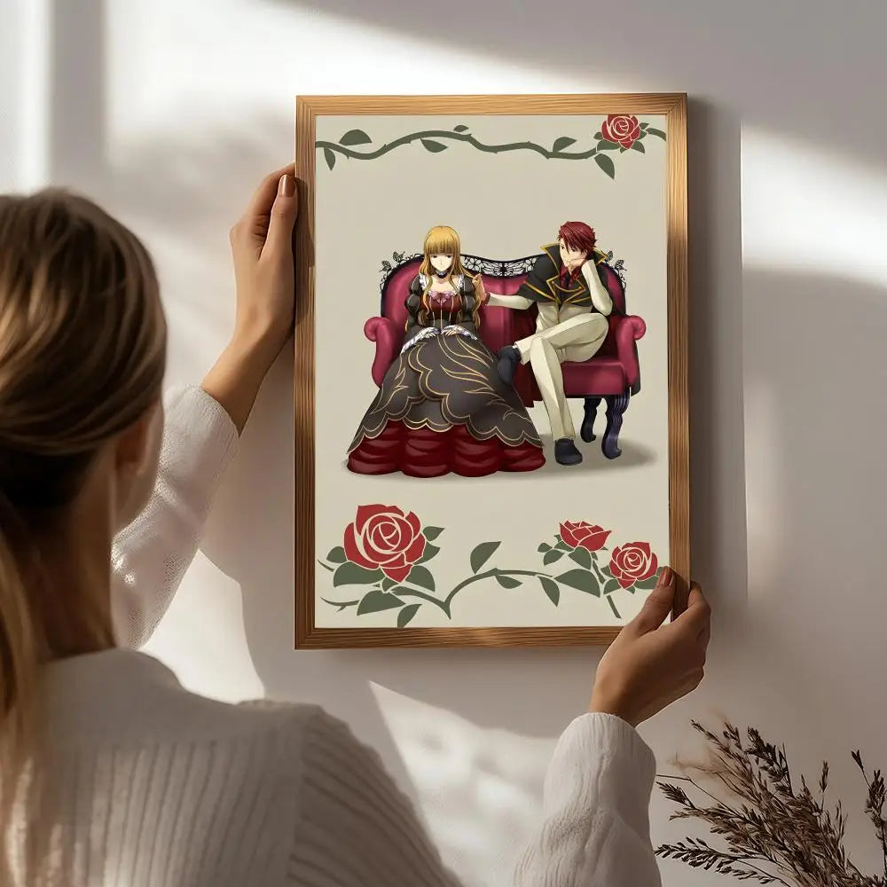Umineko When They Cry Anime Poster – HD Self-Adhesive Wall Art Anime Wall Poster Peaceful Pleasures Health and Wellness White7 50X70cmNoframe