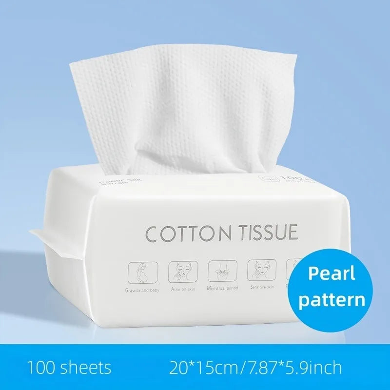 Disposable Face Towels | Dry & Wet Pearl Pattern Skin-Friendly