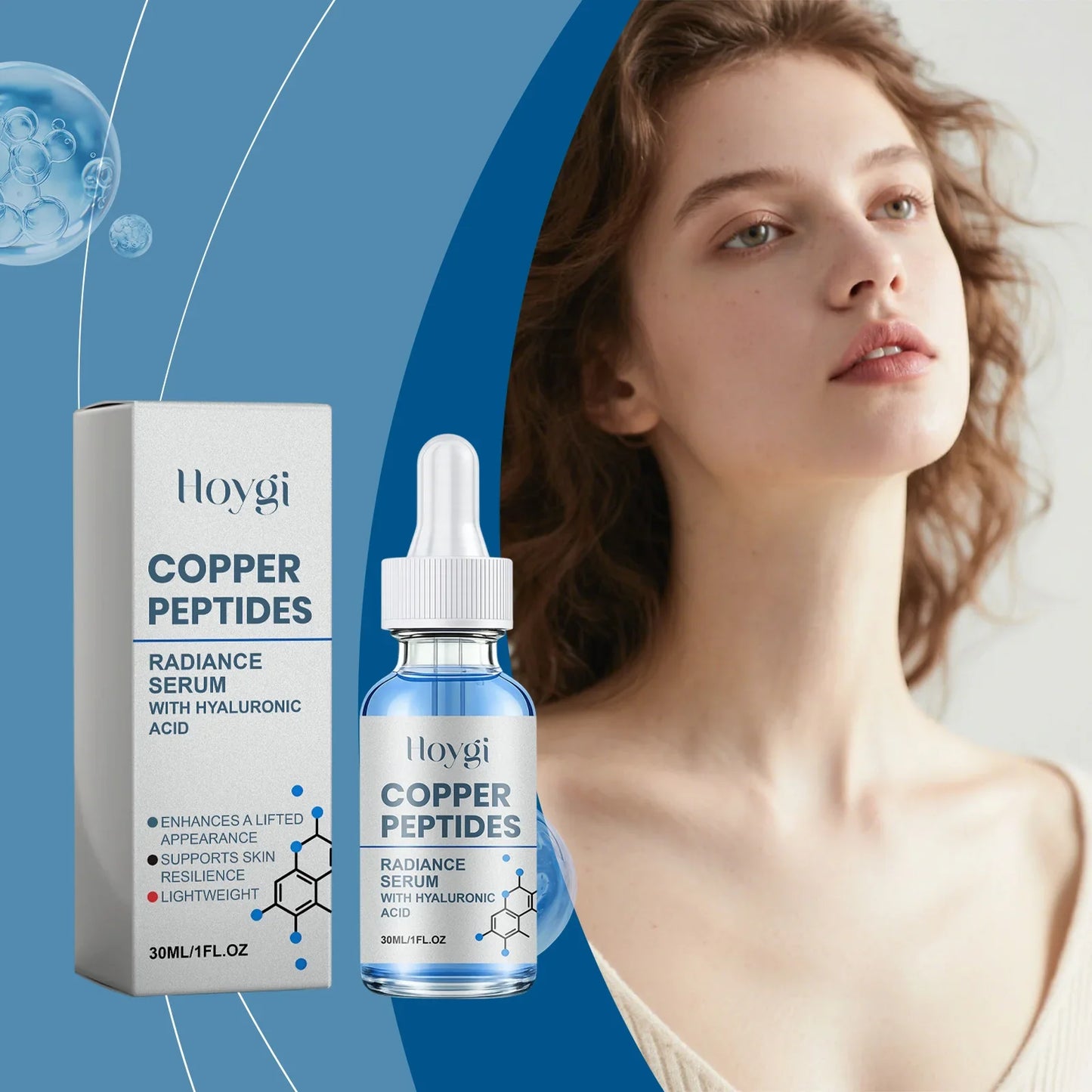 Hoygi Copper Peptide Face Serum – Hydrating & Moisturizing