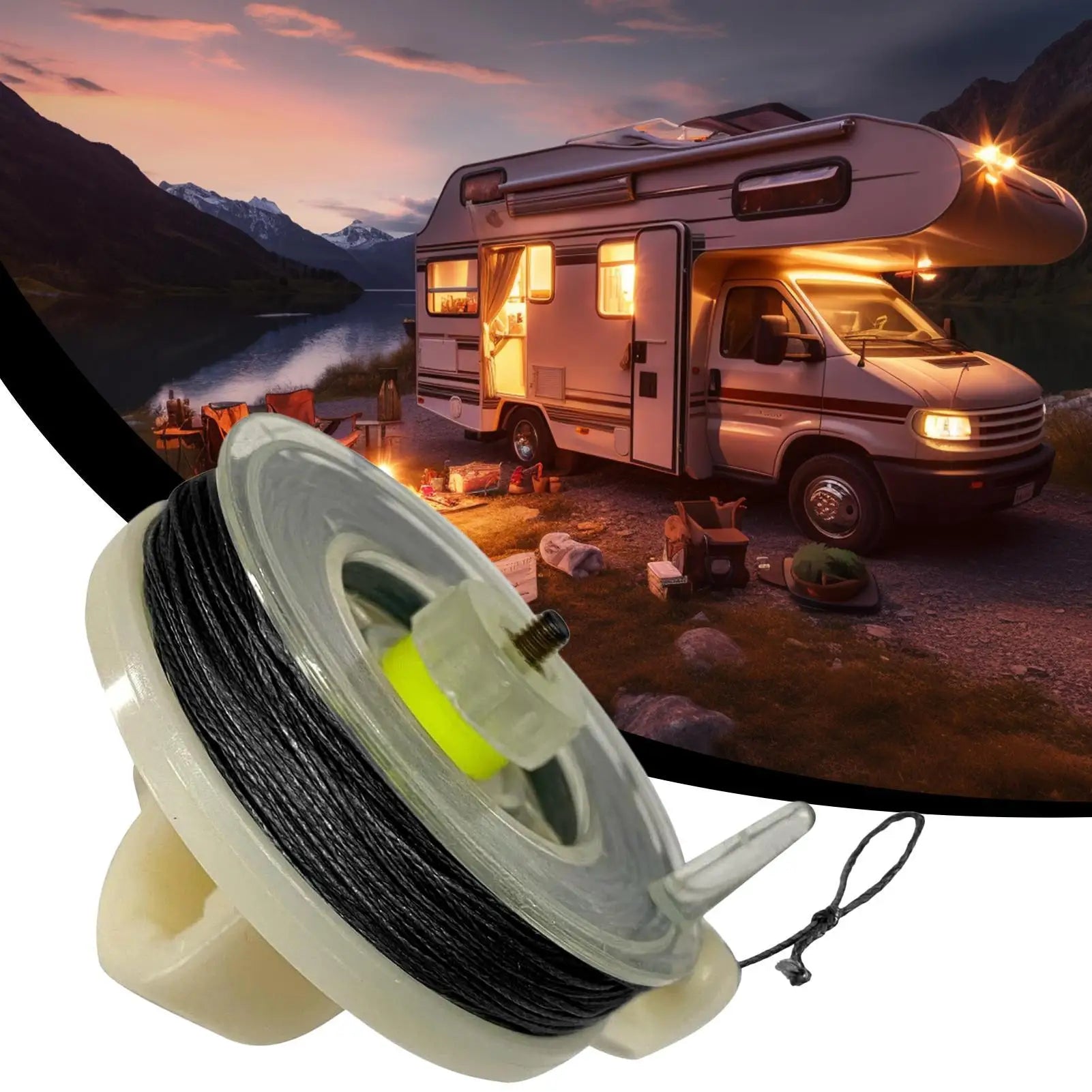 Perimeter Alarm Trip Wire Camping Perimeter Alarm Trip Line Weatherproof Early Warning Security System For Camping Outdoor Peaceful Pleasures Health and Wellness