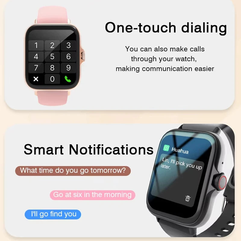 CHAONB Y68 Smartwatch – Fitness Tracker, Music & Call Control