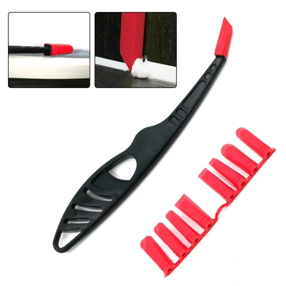 Multi-Angle Caulk Scraper & Sealant Spatula Kit | Tile & Grout
