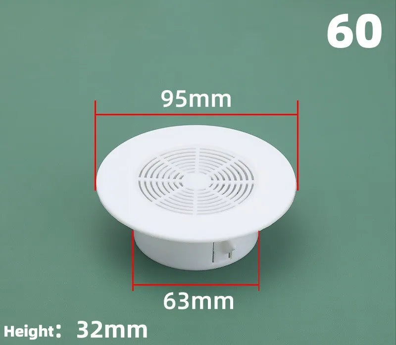 Round Air Vent Grille Cover | Adjustable Wall & Ceiling Duct Cap