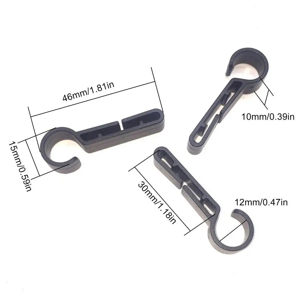 10-Pack Hard Hat Headlamp Clips | ABS Helmet Light Clamps Helmet Headlamp Clips Peaceful Pleasures Health and Wellness 10pcs