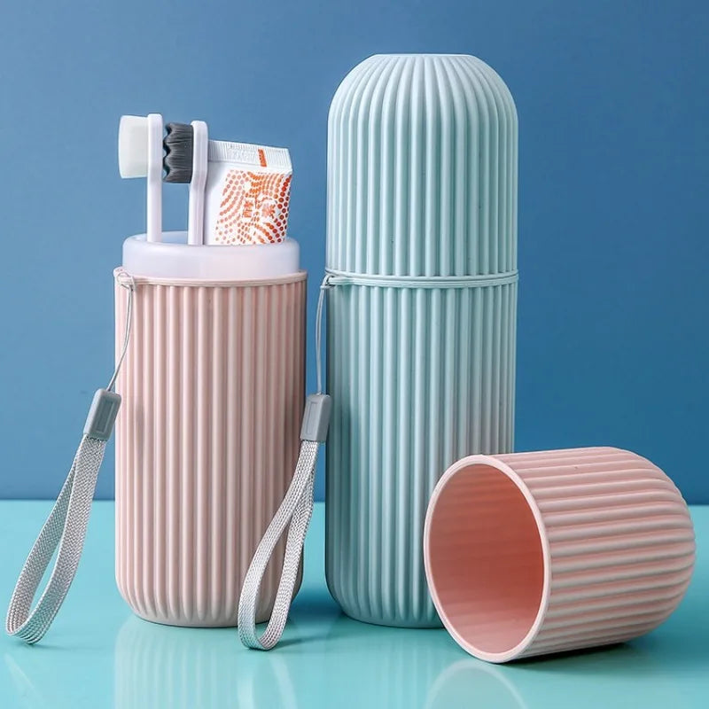Portable Travel Toothbrush & Toothpaste Holder Case