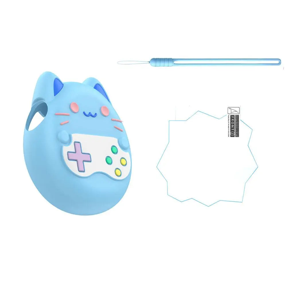 For Tamagotchi Paradise Silicone Case Anti Collision Anti Scratch With Lanyard/ Protective Film For Tamagotchi Paradise Accessor Peaceful Pleasures Health and Wellness D