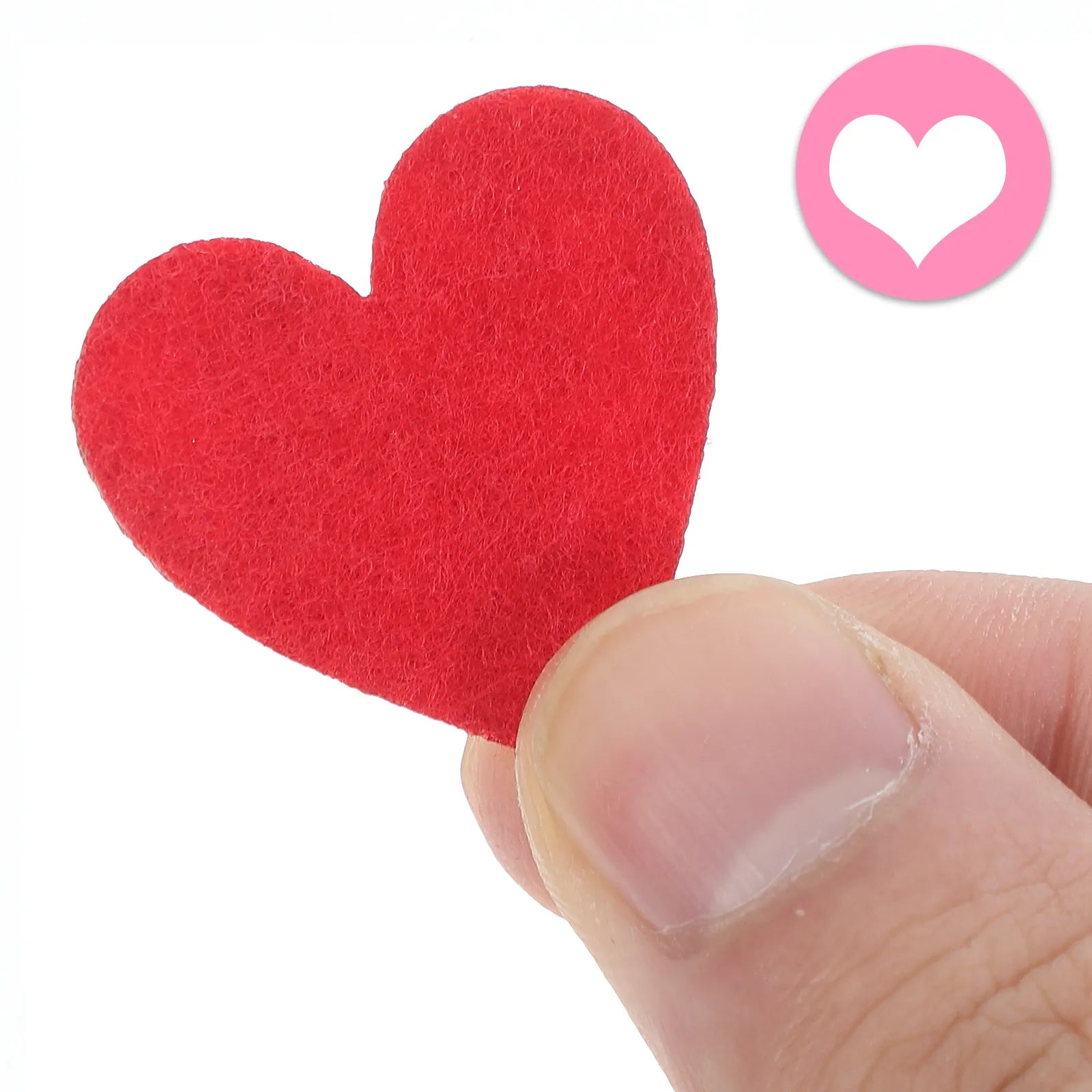 200Pcs Red Small Hearts Confetti DIY Crafts Cake Toppers Valentines Day Wedding Decor Wedding Heart Shape Felt Peaceful Pleasures Health and Wellness