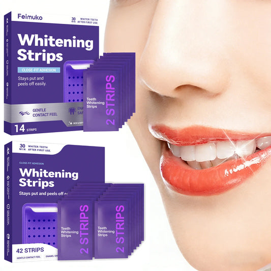 Purple Teeth Whitening Strips | FEIMUKO Bright Smile Teeth Whitening Strips Oasis Select