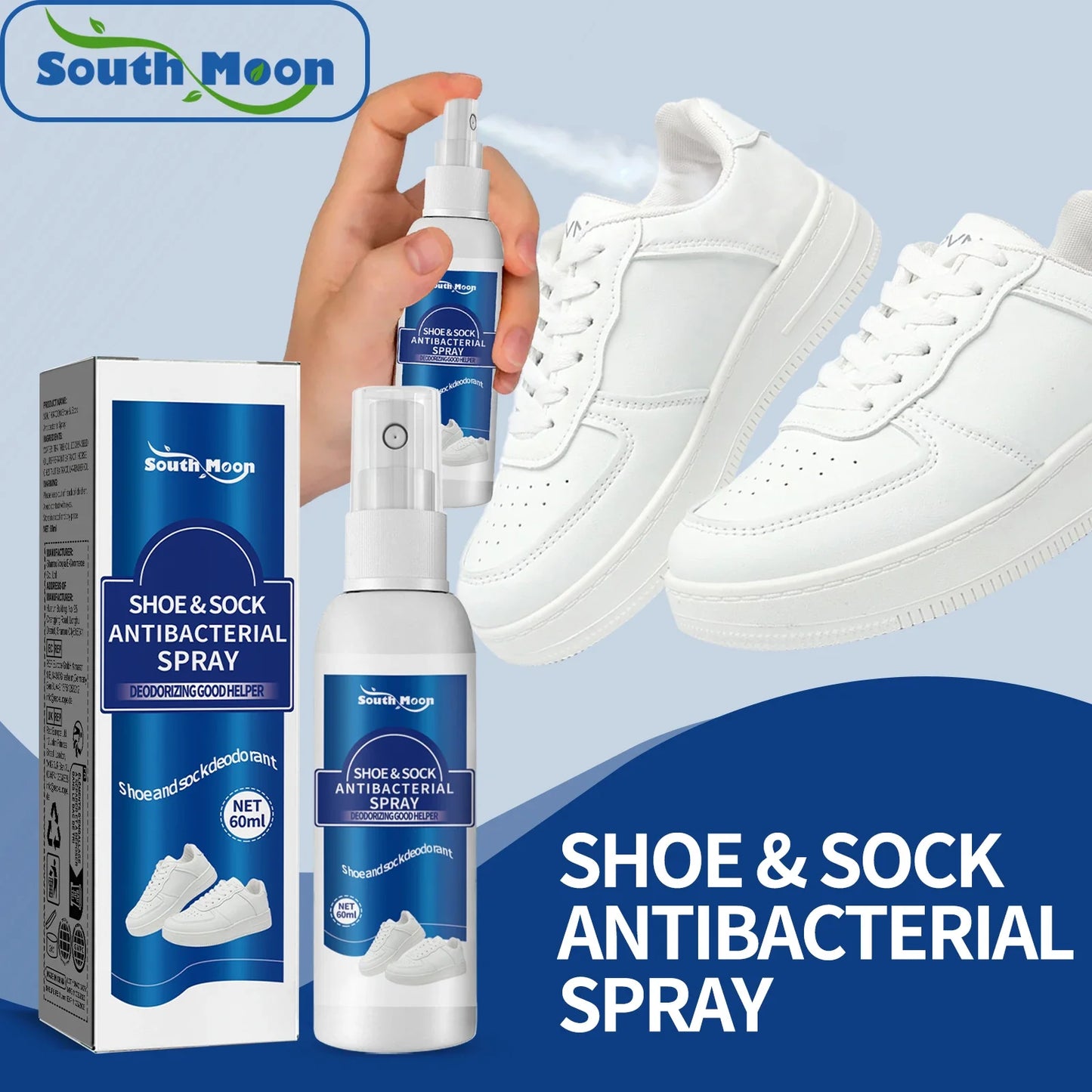 South Moon Shoe & Foot Deodorizer Spray – Antibacterial 60ml