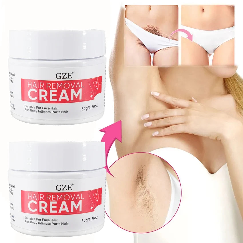GZE Hair Removal Cream Women – Sensitive Bikini & Pubic Area