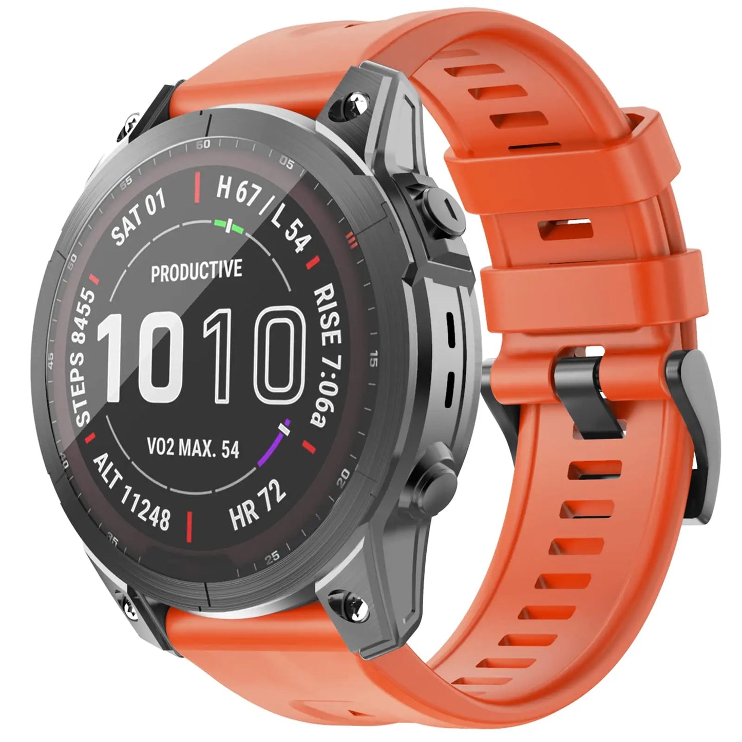 Silicone Watch Band for Garmin Fenix 7X 6X 5X – 22mm & 26mm Peaceful Pleasures Health and Wellness