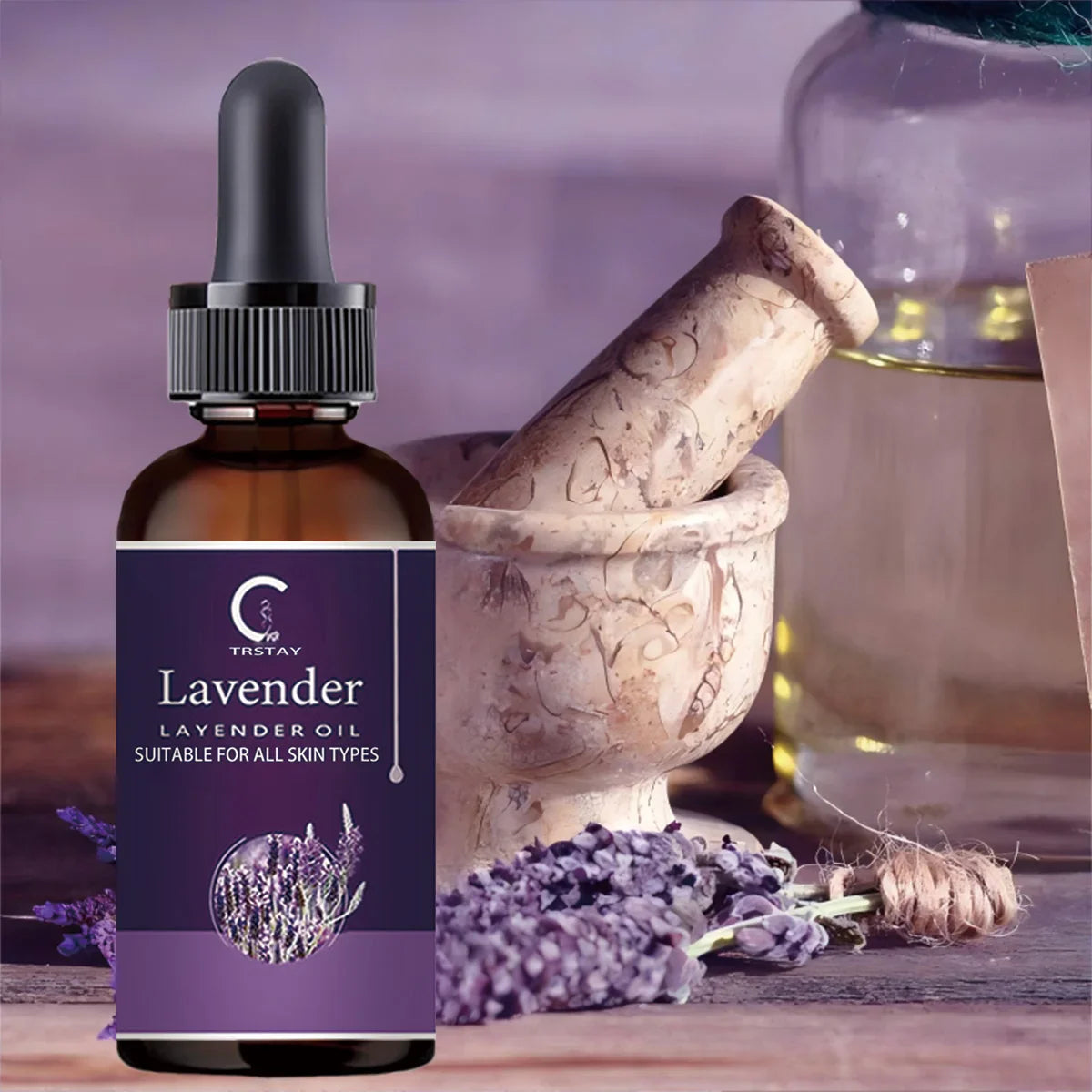 TRSTAY Lavender Face Serum – Hydrating & Brightening Oil
