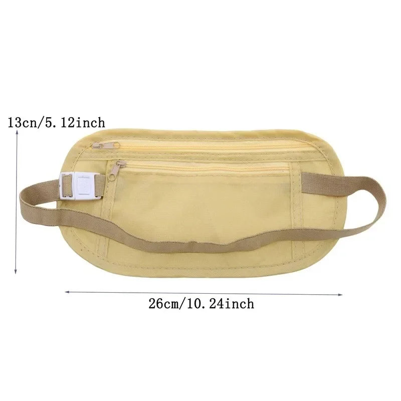 Invisible Running Waist Pack – Travel Money Belt & Passport Bag Travel Waist Pack Peaceful Pleasures Health and Wellness