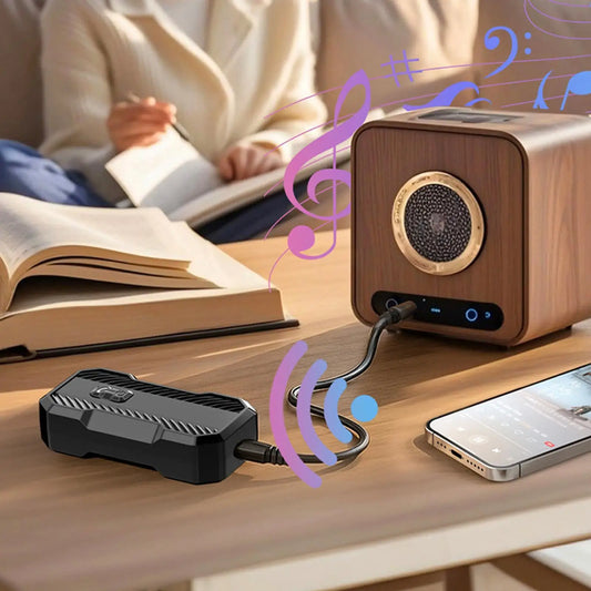 2-in-1 Bluetooth Audio Transmitter & Receiver Adapter | Car & Home Bluetooth Audio Adapter Peaceful Pleasures Health and Wellness