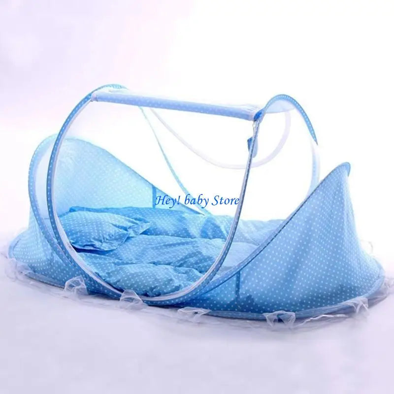 4-Piece Baby Foldable Netting Tent Crib Set | Breathable Mesh