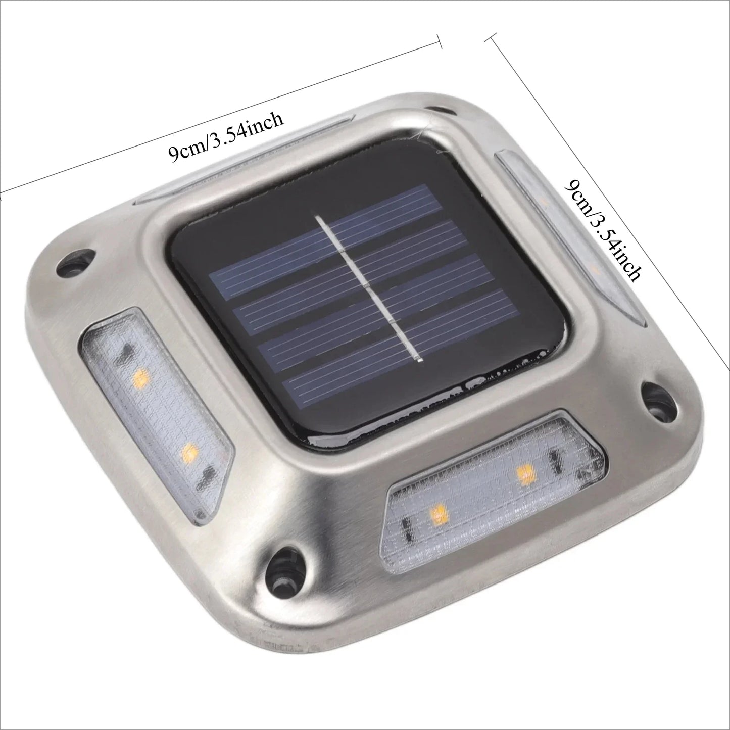 4-Pack Solar Deck Lights 8 LED Outdoor Waterproof Garden Path