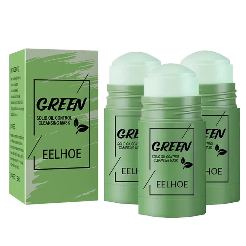 Green Tea Face Mask Stick – Deep Cleanse & Pore Minimizer Peaceful Pleasures Health and Wellness 3pcs