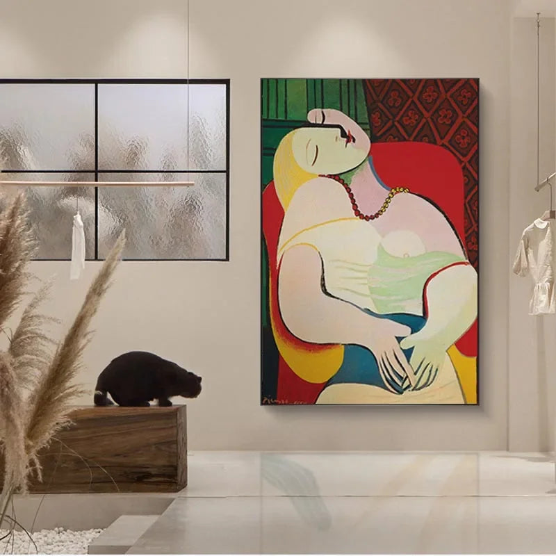Scandinavian Modern Abstract Wall Art Picasso Famous Best Selling HD Canvas Prints Home Bedroom Living Room Decoration Peaceful Pleasures Health and Wellness
