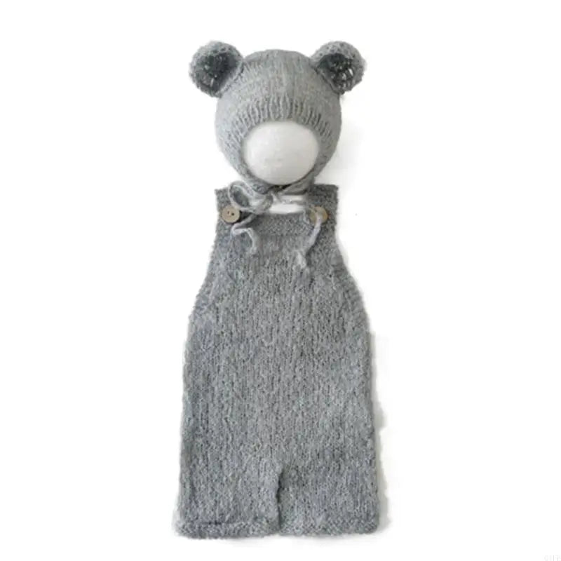 Newborn Photography Props | Mohair Baby Outfit Set 0–1 Month