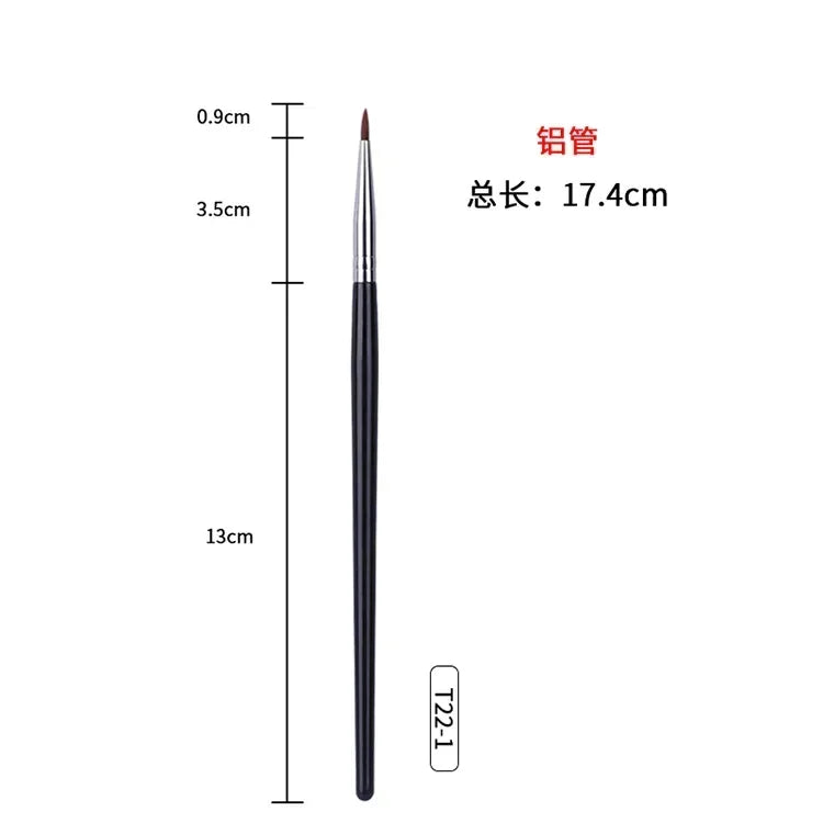 Fine Liner Brushes High Quality Small Angled Eyebrow Brush Professional Thin Eyeliner Make Up Brush Brow Eye Contour Makeup Tool Peaceful Pleasures Health and Wellness T22-1