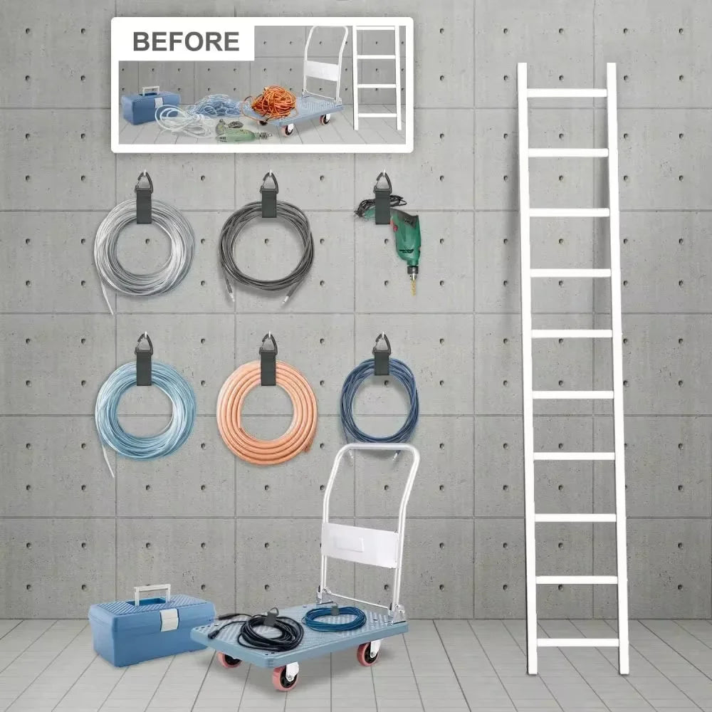 Heavy Duty Nylon Cord Storage Straps with Carabiner S/M/L