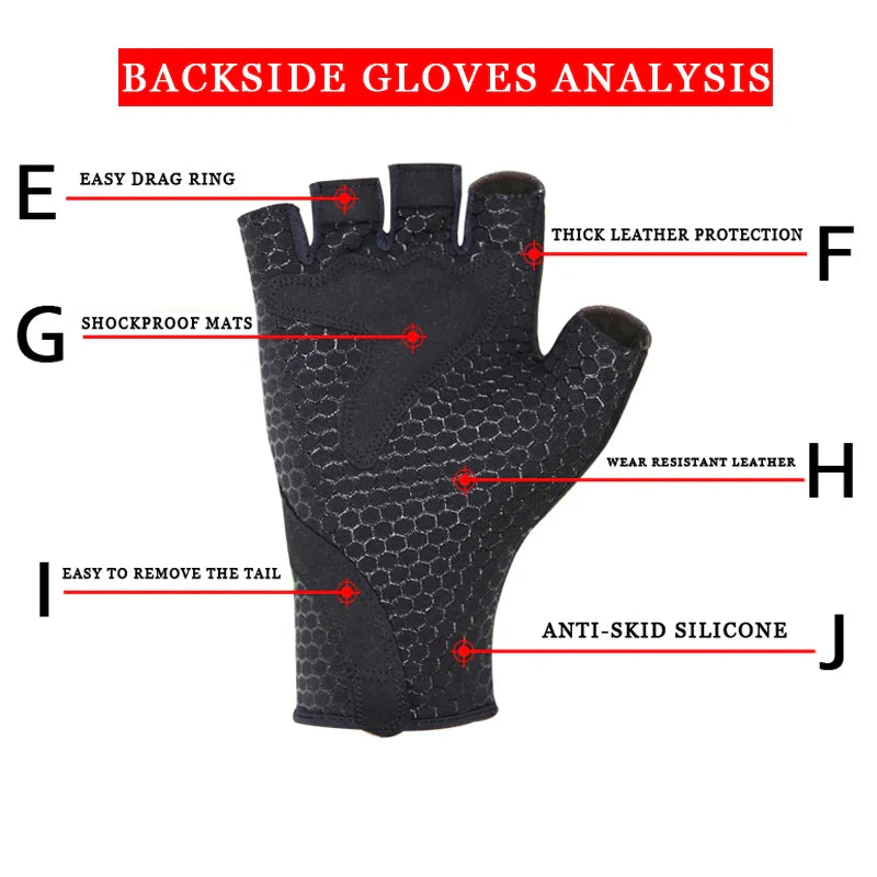 X-TIGER Half Finger MTB Cycling Gloves – Anti-Slip Breathable