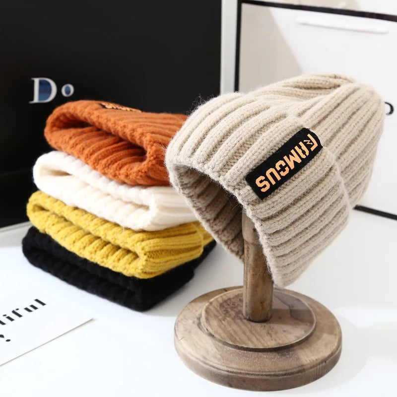Women's Knitted Beanie for Winter - Soft & Warm, Candy-Colored Cuffed Slouchy Hat for Outdoor Sports, Skiing, Skating, Cycling Peaceful Pleasures Health and Wellness