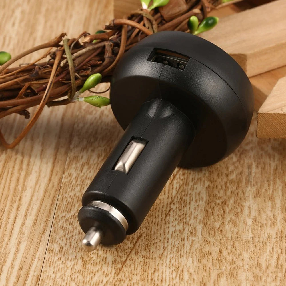 3 in 1 12V/24V Digital LED Car Cigarette Lighter Voltmeter Thermometer Car Truck USB Charger Voltage Current Temperature Meter Peaceful Pleasures Health and Wellness