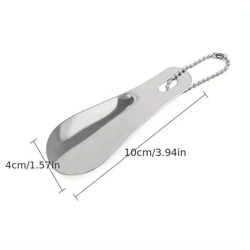 Stainless Steel Portable Shoehorn | Home & Travel Shoe Aid