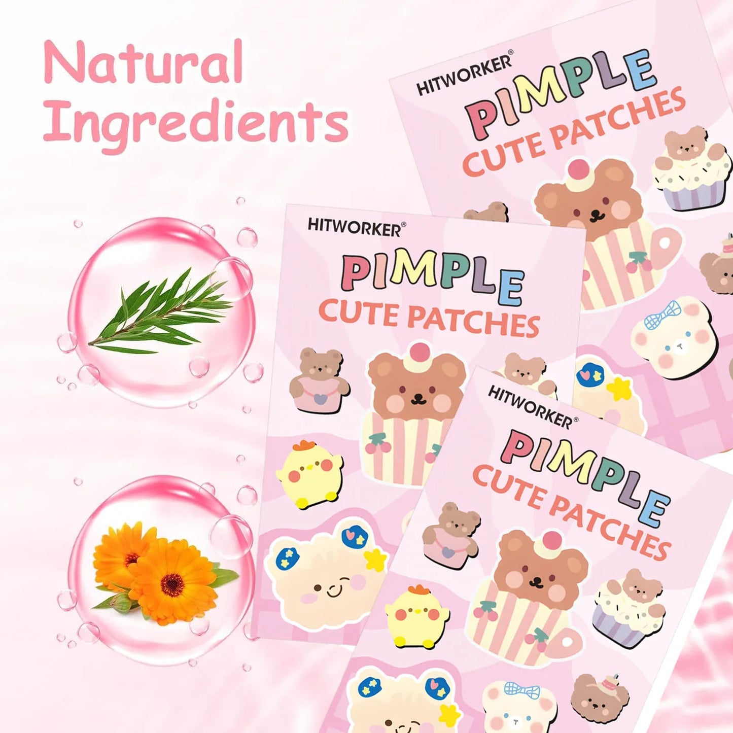 Invisible Hydrocolloid Acne Patches – Waterproof, All Skin Types