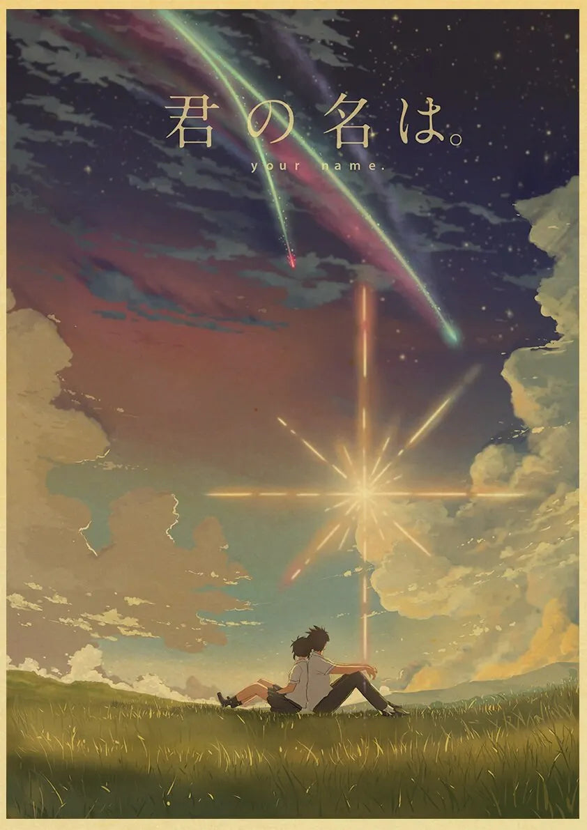 Your Name Anime Poster – Shinkai Makoto Canvas Wall Art
