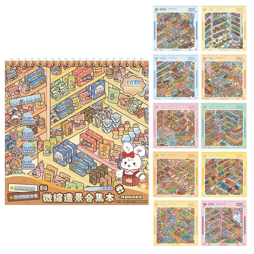 3D Cabin Scene Sticker Book – DIY Creative Kids Sticker Set