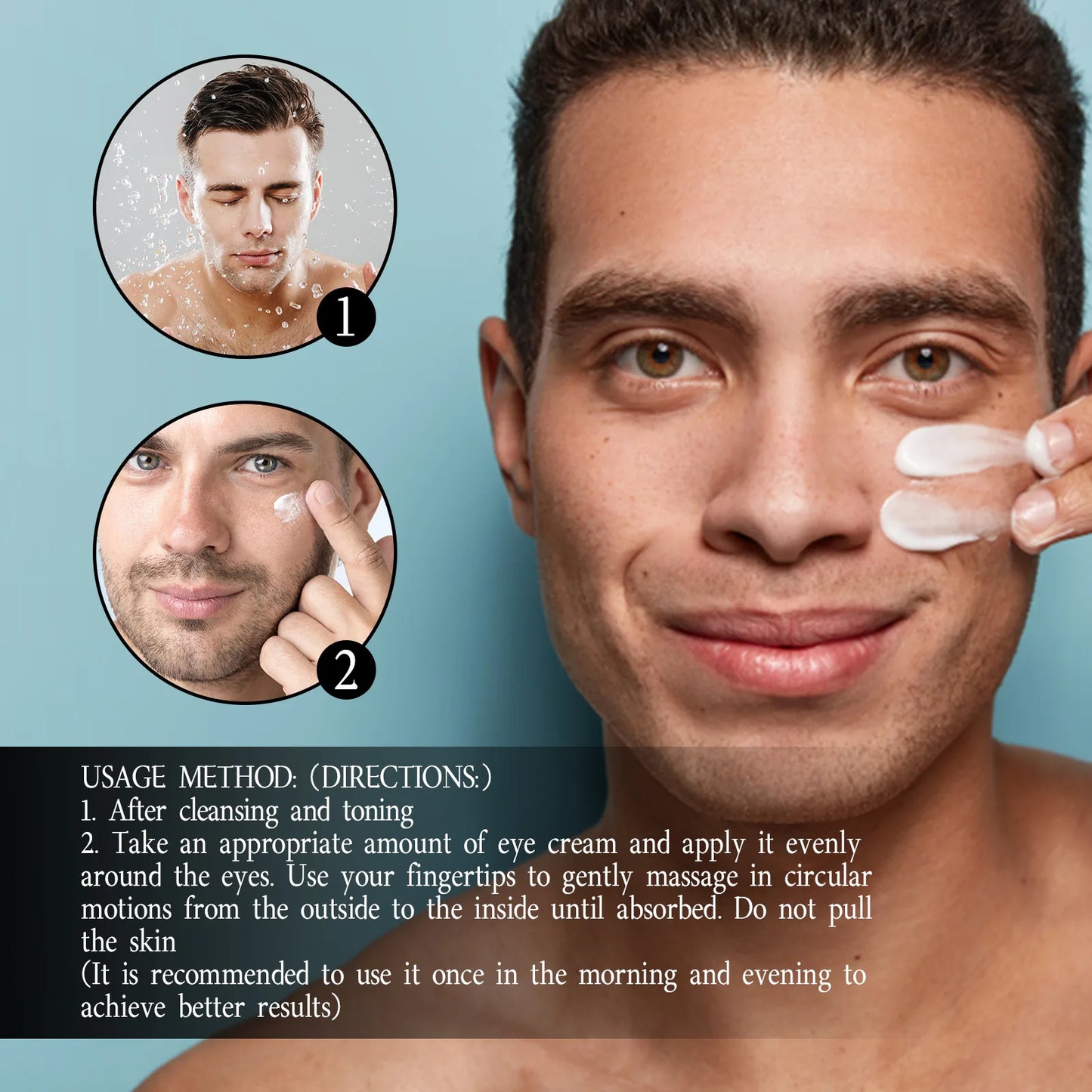 EELHOE Anti Aging Eye Cream for Men with Dark Circles Treatment Peaceful Pleasures Health and Wellness