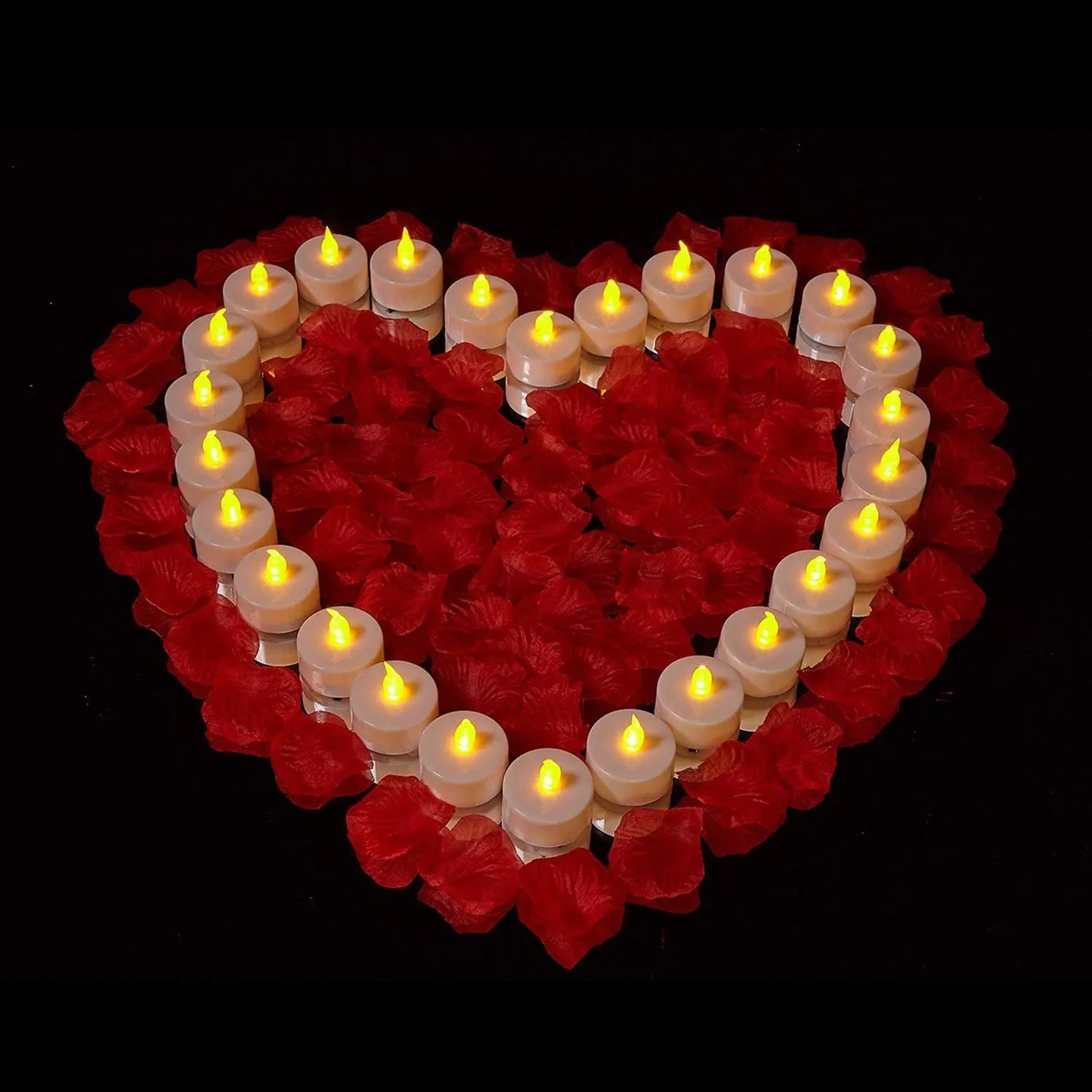 Battery Operated Tea Lights 24/48 Pack Flameless Realistic Flickering Candles LED Tealight for Event Festival Celebration Party Peaceful Pleasures Health and Wellness