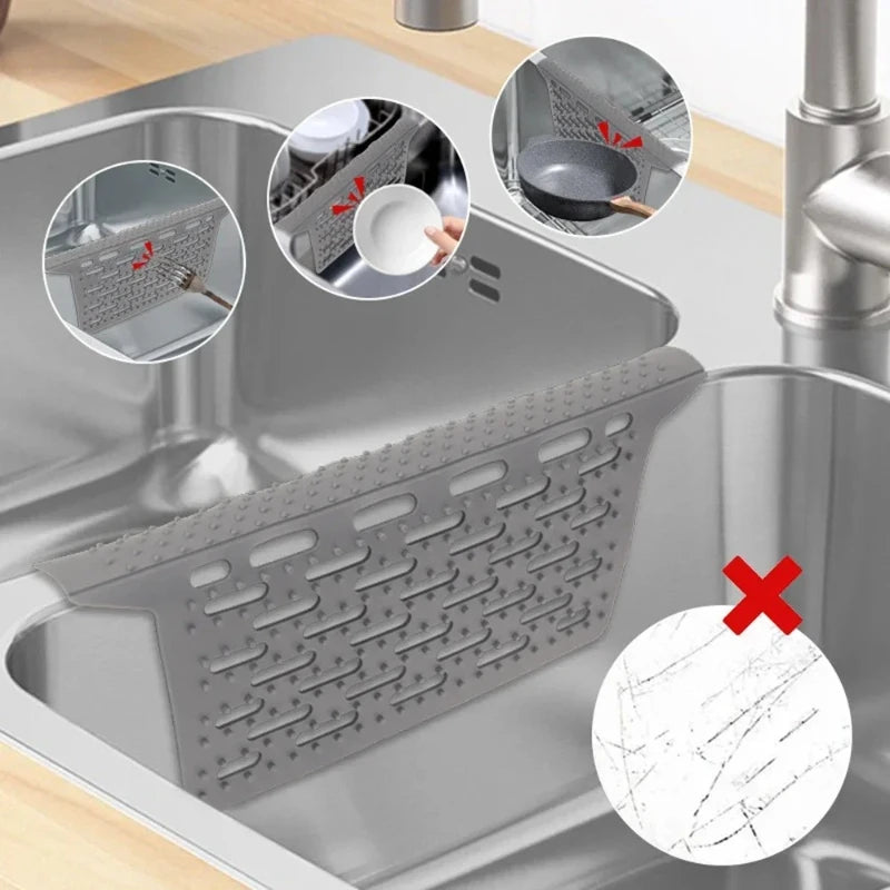 Silicone Kitchen Sink Draining Mat | Non-Slip Heat-Resistant