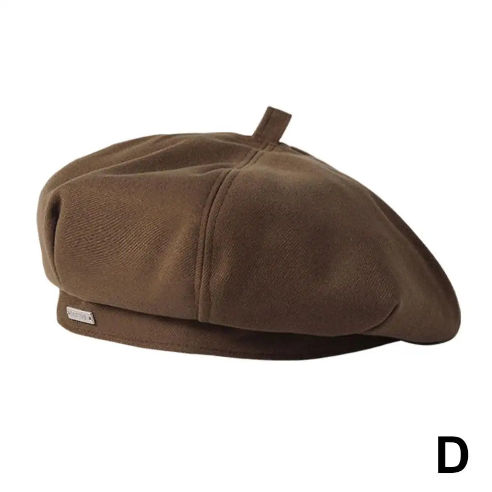 Women's Vintage French Plaid Beret Hat – Painter Style Cap