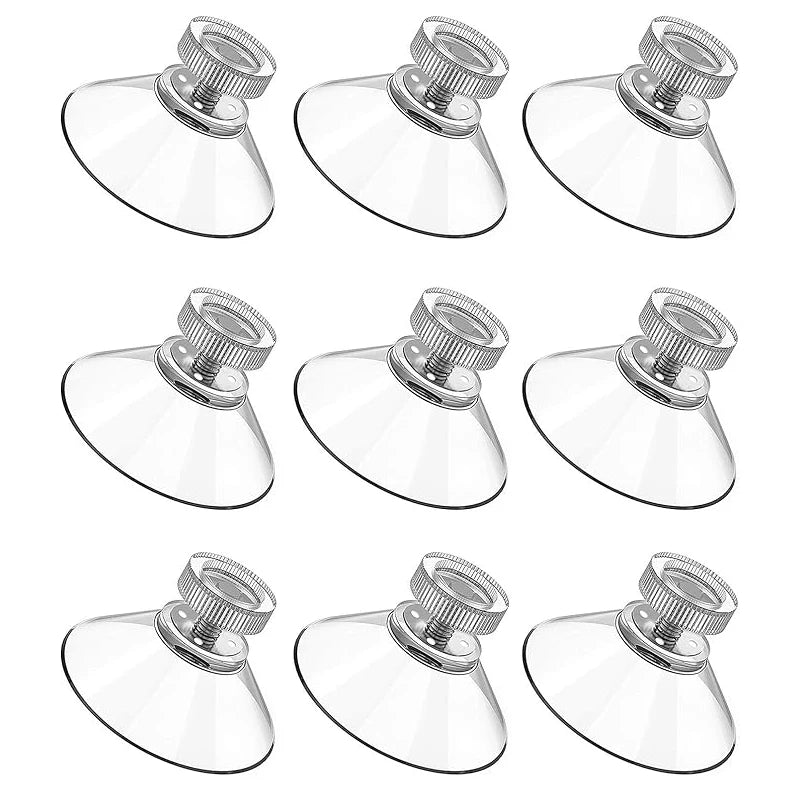 Clear PVC Suction Cup Pads – Strong Hold, 6-Pack | No-Drill Suction Cup Pads Peaceful Pleasures Health and Wellness