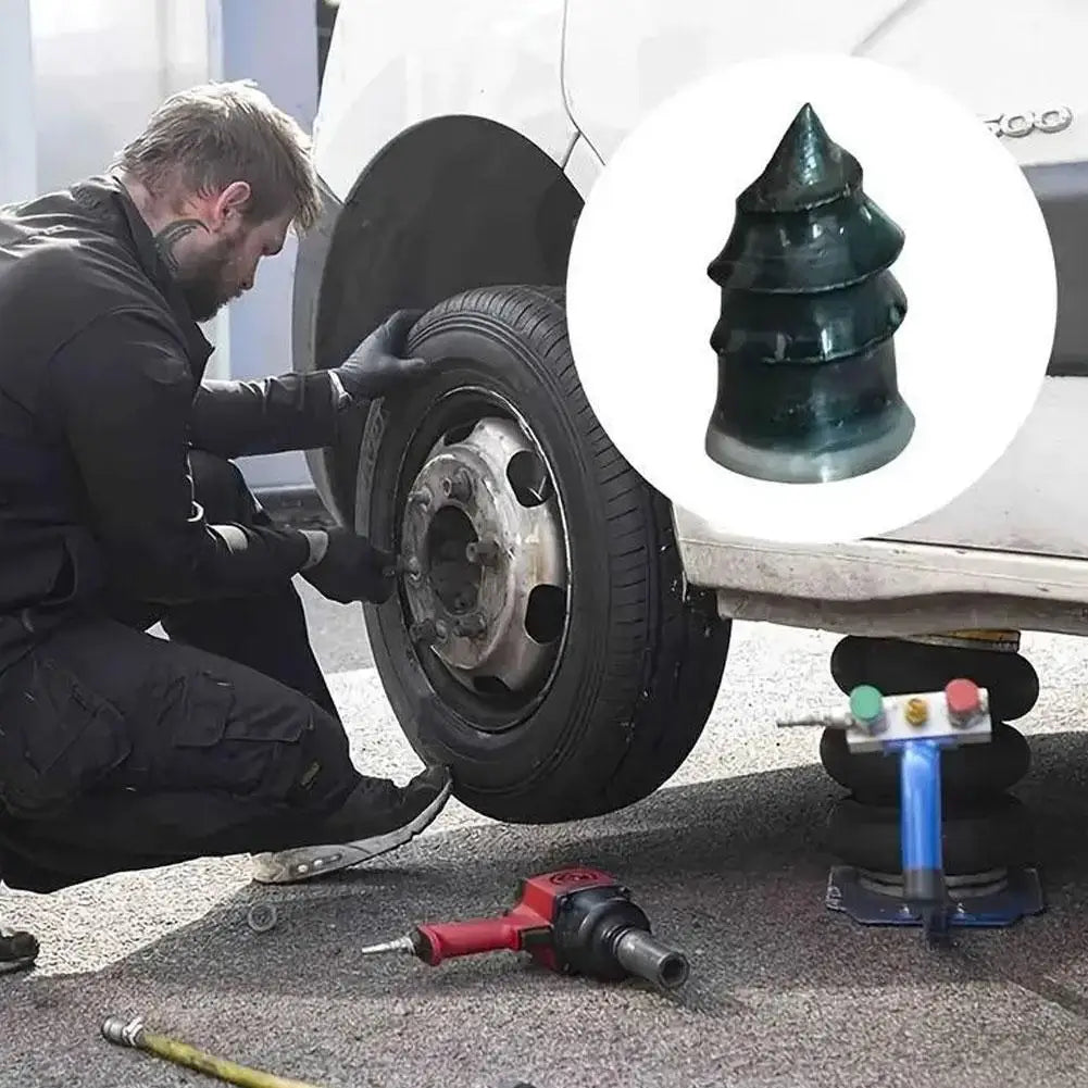 Vacuum Tire Puncture Repair Kit with Screwdriver & Storage Box Self-Service Plug & Patch for Car, Truck, Motorcycle, Bike Tire Peaceful Pleasures Health and Wellness