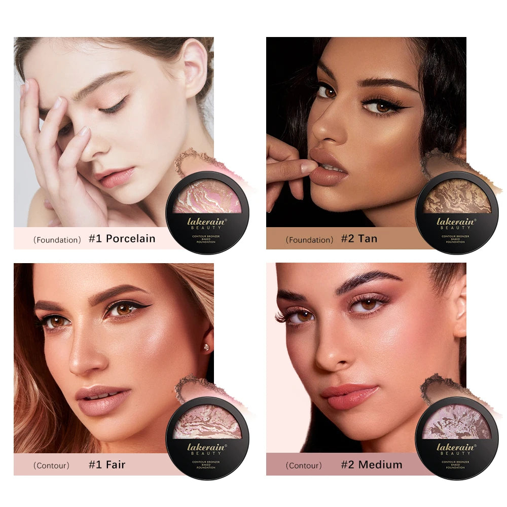 Demi Matte Natural Finish Baked Brighten Color Correcting Powder Foundation Buildable Light to Coverage Oil Control Makeup Peaceful Pleasures Health and Wellness