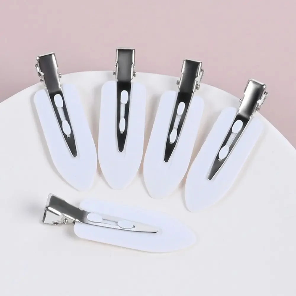 Korean Seamless Hair Clip Solid Color Bangs Clip Broken Hair Clip Super Fairy Makeup Hair Clip No Damage To Hair Side Hair Clips Peaceful Pleasures Health and Wellness White-10pcs