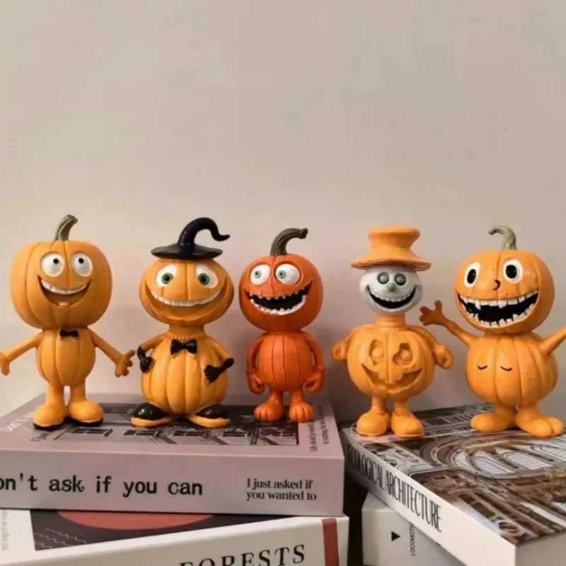 Halloween Resin Pumpkin Statue – Garden & Tabletop Decor