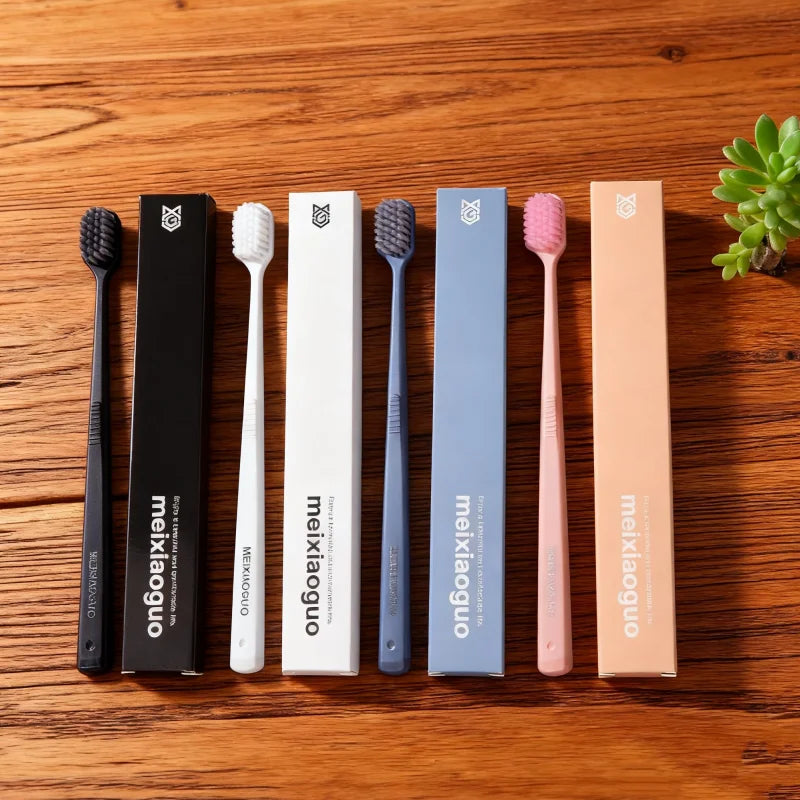 4/10Pcs Random Color Toothbrushes for Home Use, High-End Adult Individually Packaged Toothbrushes, Soft Bristles, Essential for Home, Holiday Gifts, Christmas, Halloween, Thanksgiving, New Year, Birthday Gifts Peaceful Pleasures Health and Wellness