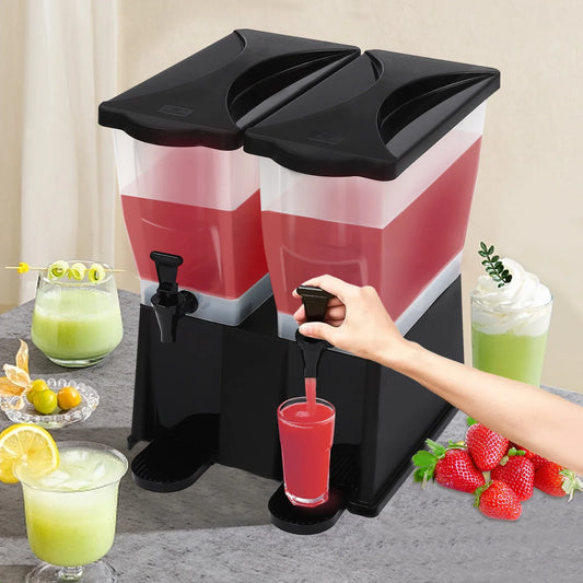 Food Grade 22L Juice Dispenser With Lids Bar Cafe Restaurant Use Large Capacity Plastic Drink Dispenser Coffee & juice Container Peaceful Pleasures Health and Wellness