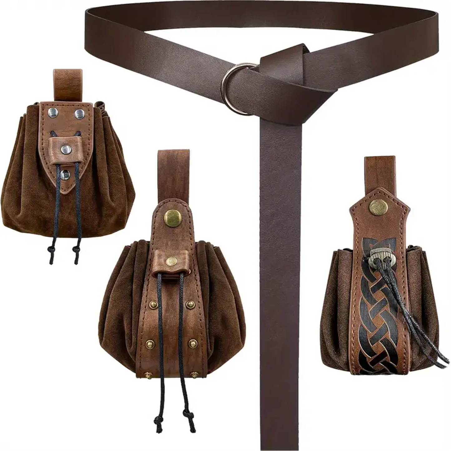 Medieval Retro Waist Bag Viking Hanging Belt Coin Purse Knight Fanny