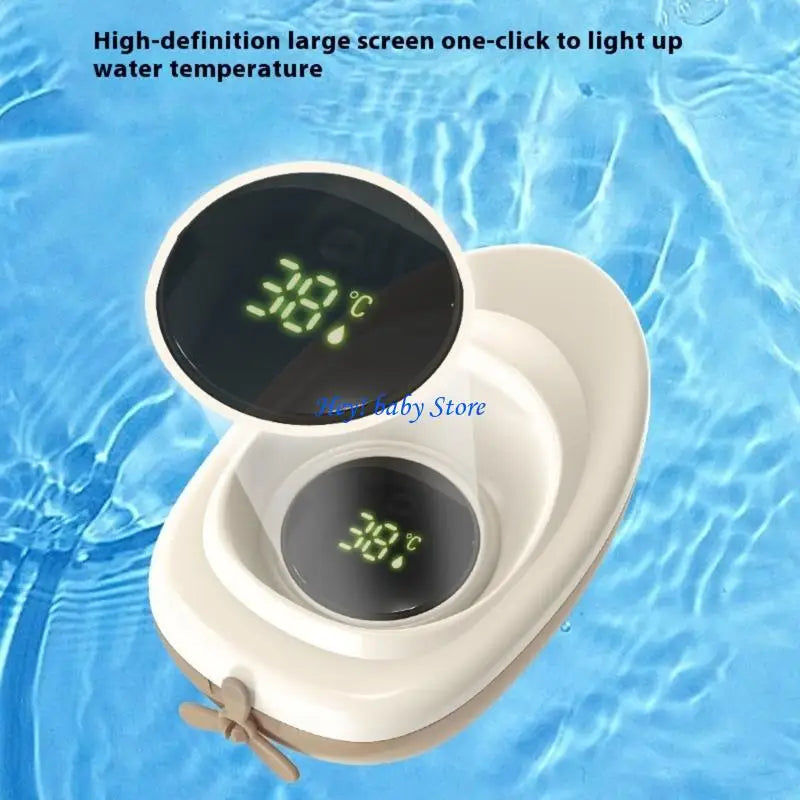 Waterproof Baby Bath Thermometer | 3-Color LED Alert, 0–50°C